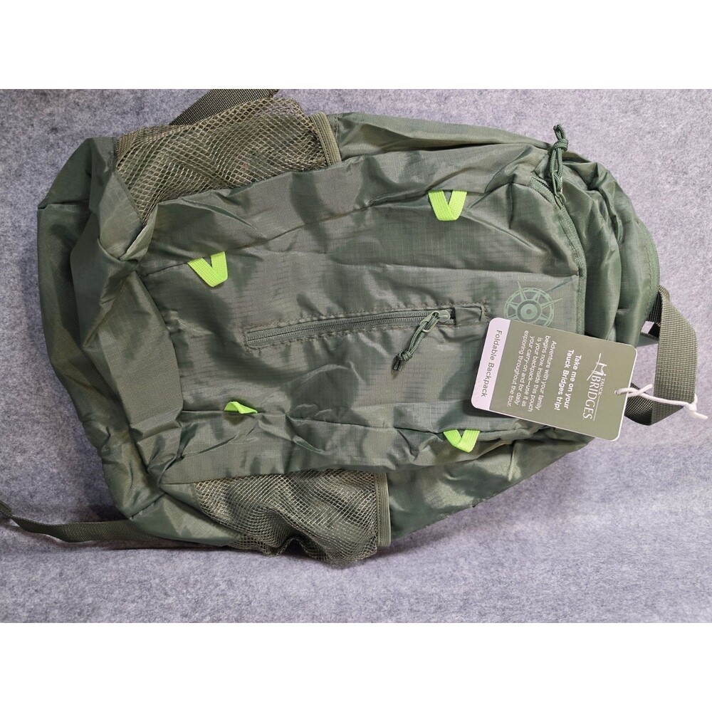Taverk Bridges Foldable Backpack – Olive Green – NWT